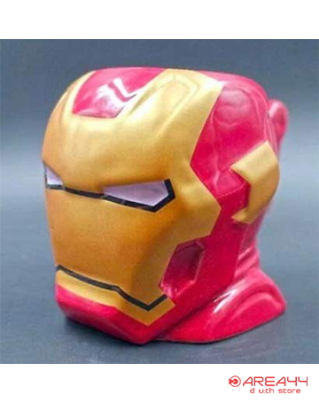AREA44 Exclusive Avengers Ironman 3D Ceramic Tea Coffee Superhero Mugs Imported Mug (450 ml)