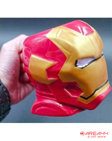 AREA44 Exclusive Avengers Ironman 3D Ceramic Tea Coffee Superhero Mugs Imported Mug (450 ml)