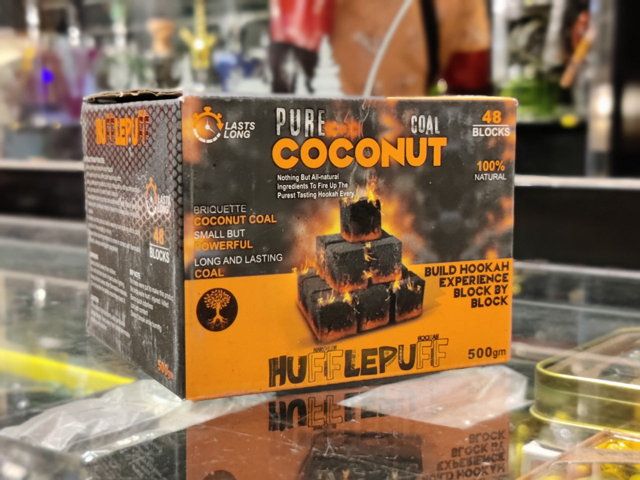 Original Hufflepuff Coconut Coal for hookah sheesha (natural coal)