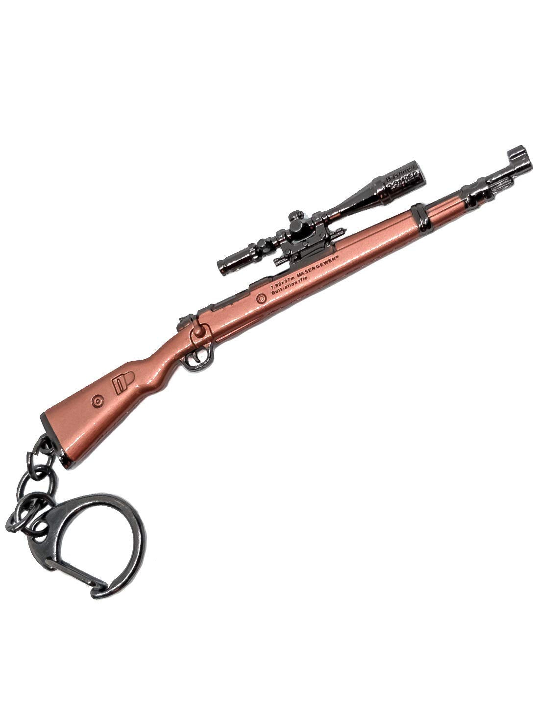 Exclusive PUBG Kar98 Maroon Metal Keychain, Player Unknown BattleGrounds Key Chain/Key Ring