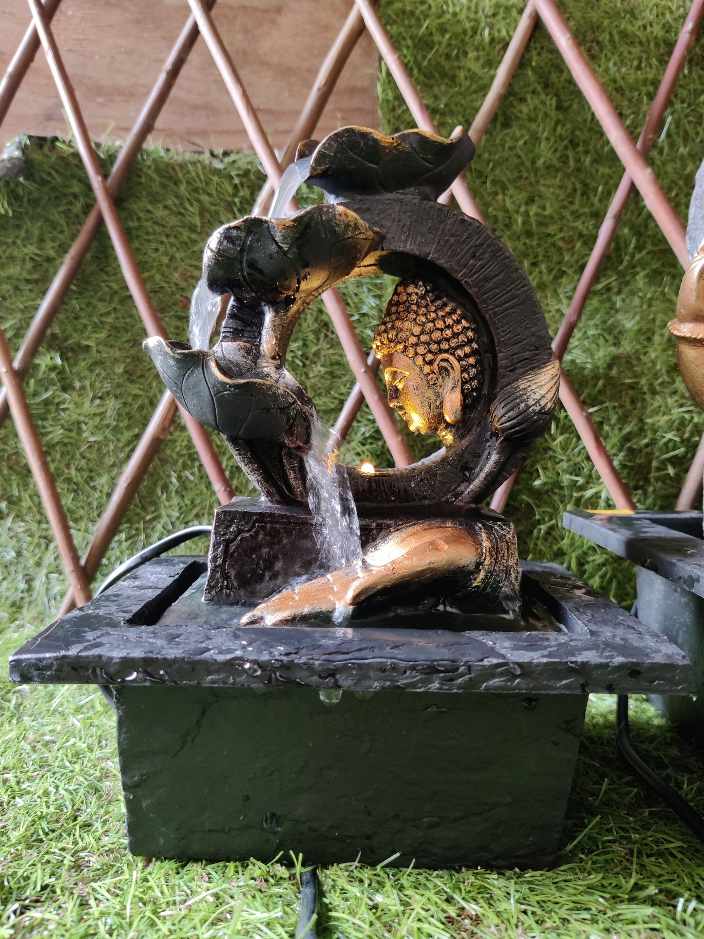 Area44 Home decor Waterfall fountain of Lord Buddha
