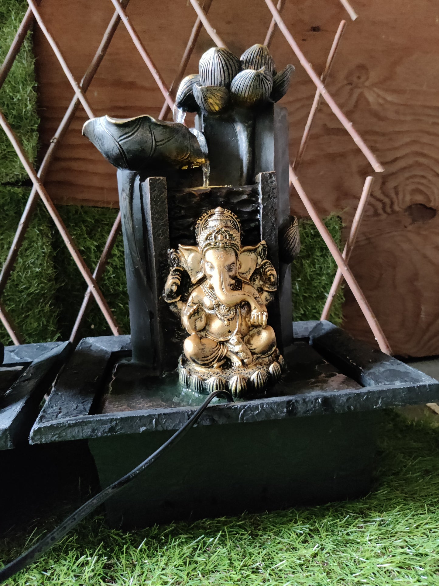 Home decor Waterfall fountain of Lord Ganesh