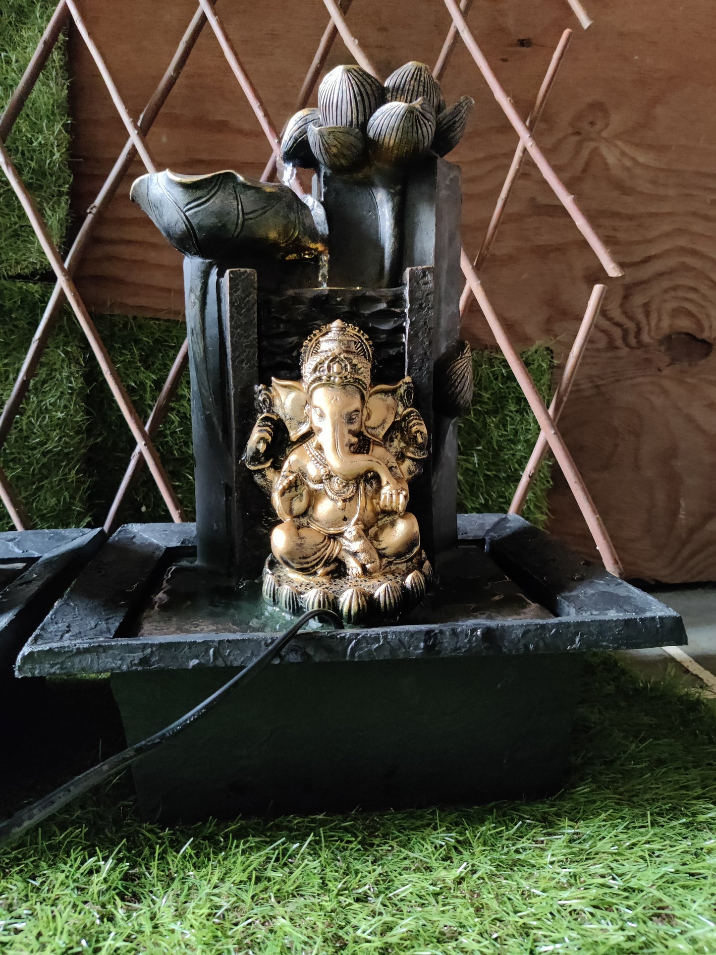 Home decor Waterfall fountain of Lord Ganesh