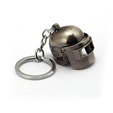Exclusive PUBG Level 3 Helmet Metal Keychain, Player Unknown BattleGrounds Key Chain/Key Ring