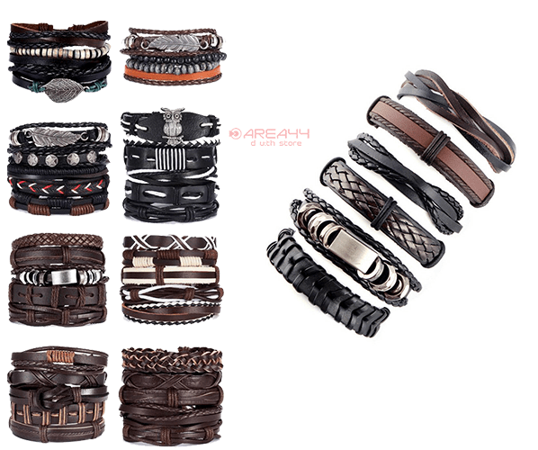 unique leather wristband for boyfriend to gift on valentine