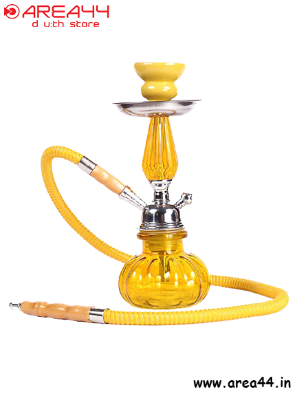 yellow hukka pot