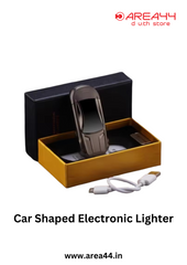 Twin Arc Lighter Car Shape Zinc Alloy Material Usb Rechargeable Electric Cigarette Lighter