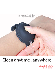 buy unique and quirky item online as refillable wrist band hand sanitizer dispenser with bottle