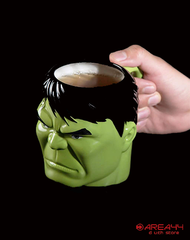 AREA44 Exclusive 3D Ceramic Superhero Hulk Coffee Mug (500ml)