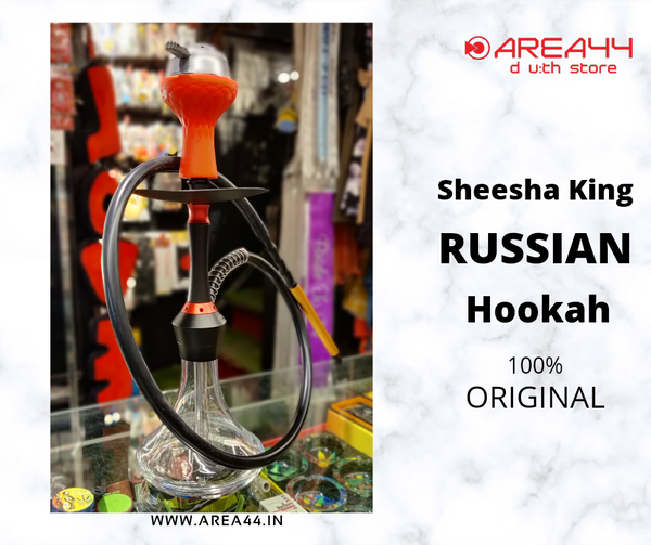 Area44 Russian Model Hookah with reverse smoke mechanism (Multicolour ,16 inches)