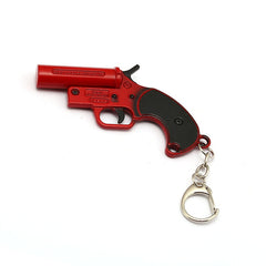 Exclusive PUBG Flare Gun Metal Keychain, Player Unknown BattleGrounds Key Chain/Key Ring