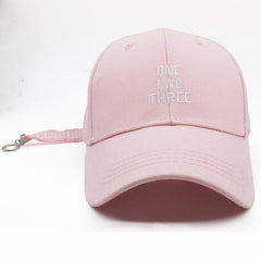 Fashion Design  Adjustable Unisex Adult Baseball Cap of pink color as perfect gift