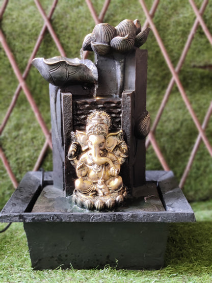 Area44 Exclusive Lord Ganesh Indoor Water Fountain (17 inch tall)