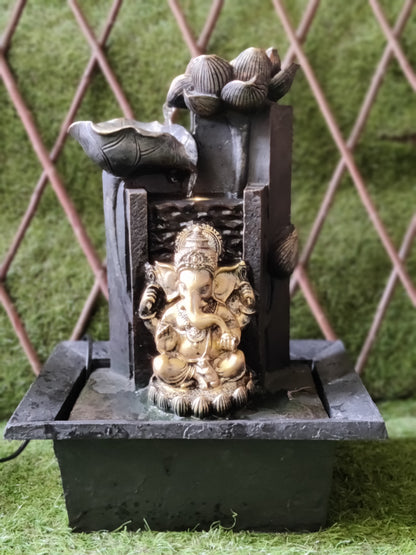 Area44 Exclusive Lord Ganesh Indoor Water Fountain (17 inch tall)