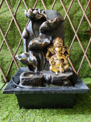Area44 Exclusive Lord Ganesh Indoor Fountain (Multiple Steps,14 inch tall)