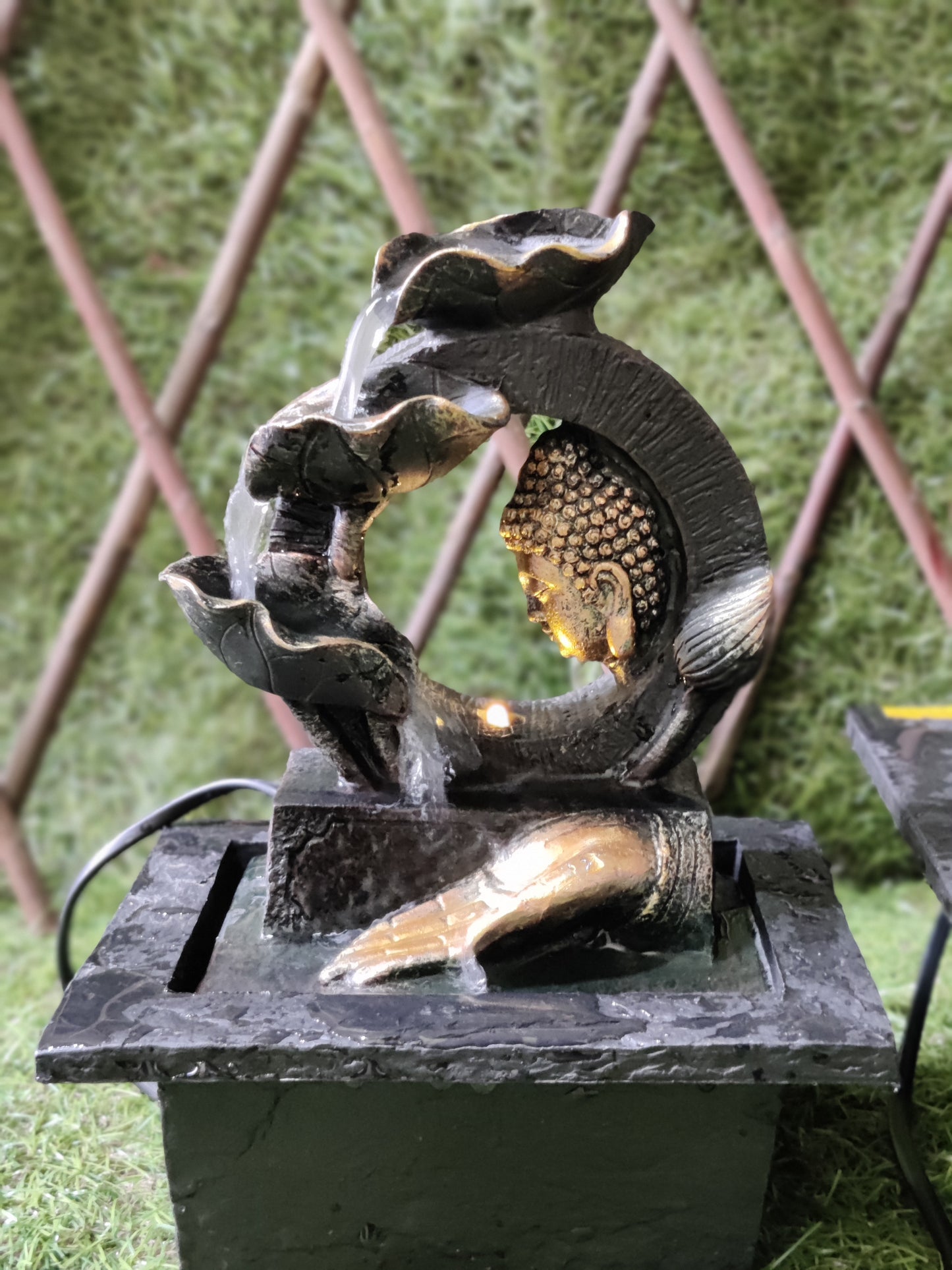Area44 Home decor Waterfall fountain of Lord Buddha