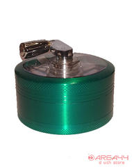 buy metal tobacco grinder online of green color