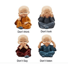 Buy Cute Miniature Buddha Monk set home decoration as perfect gift for loved ones as home decor items
