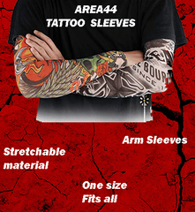 buy tattoo arm sleeves for men as tattoo design arm sleeves for bikers as UV protection arm sleeves