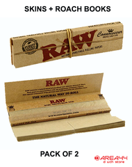 Buy genuine RAW natural undefined rolling papers connoisseur king size slim pack of 2