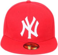 Buy Solid NY Hip Hop Cap Cotton Embroidered Snapback Baseball in black and white