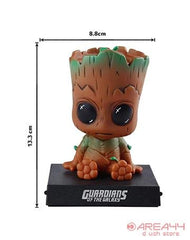 Buy Groot Bobble Head with Mobile Holder as marvel merchandise or Marvel toy buy online as perfect gift for marvel fan or marvel lover