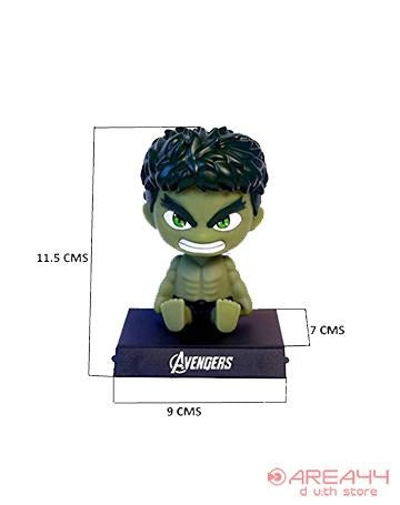 Buy Hulk Bobble Head with Mobile Holder as marvel merchandise or Marvel toy buy online as perfect gift for marvel fan