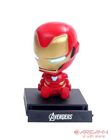 Buy Iron man Bobble Head with Mobile Holder as marvel merchandise or Marvel toy buy online as perfect gift in avenger accessories