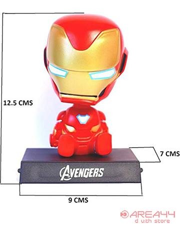 Buy Iron man Bobble Head with Mobile Holder as marvel merchandise or Marvel toy buy online as perfect gift for kids