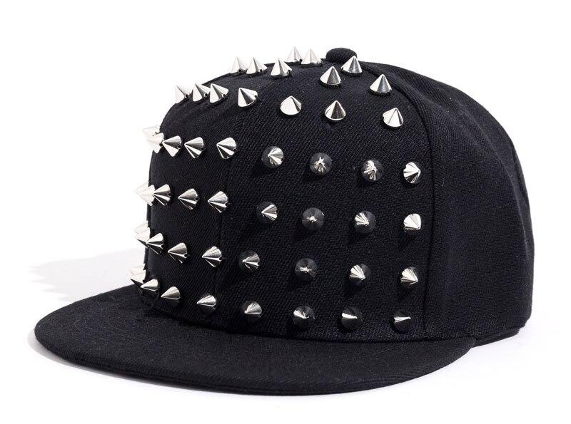 AREA44 Unisex Punk Cap/Hat Personality Jazz Snapback Spike Studded