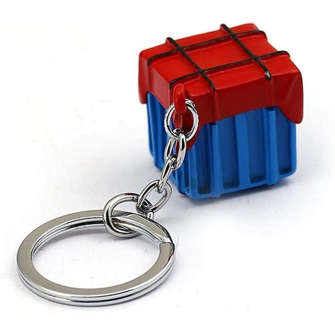 Exclusive PUBG 3D Air Drop Box Metal Keychain, Player Unknown BattleGrounds Key Chain/Key Ring