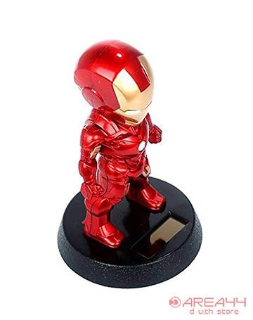 Buy solar powered Ironman Bobble Head with Mobile Holder as marvel merchandise or Marvel toy buy online as perfect gift for marvel lover