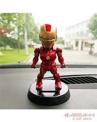 Buy solar powered Ironman Bobble Head with Mobile Holder as marvel merchandise or Marvel toy buy online as perfect gift in avenger accessories
