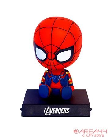 Buy spiderman Bobble Head with Mobile Holder as marvel merchandise or Marvel toy buy online as perfect gift in avenger accessories