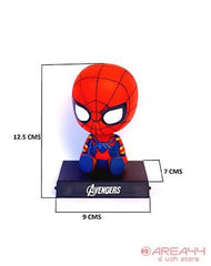 Buy spiderman Bobble Head with Mobile Holder as marvel merchandise or Marvel toy buy online as perfect gift for comic fan