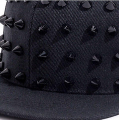 Buy Unisex Punk Cap or Hat Personality Jazz Snapback Spike Studded as perfect gift for hiphop lover